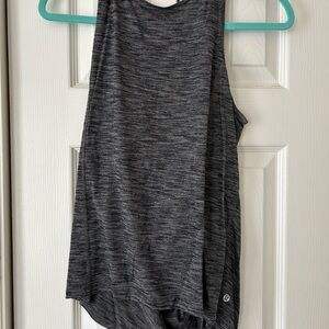 lululemon athletica Gray Asymmetrical Muscle Tee